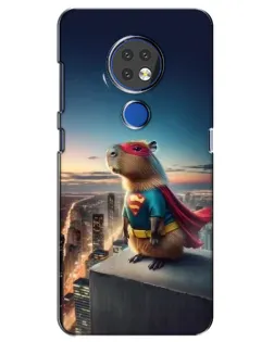 Чехол для Nokia 7.2 с картинкой «Капи-мен супергерой»