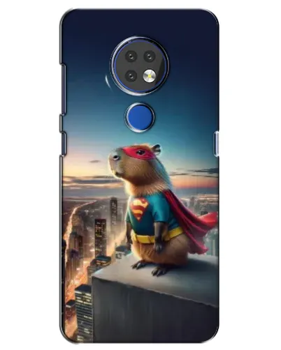 Чехол для Nokia 7.2 с картинкой «Капи-мен супергерой»