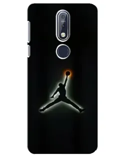 Чехол для Nokia 7.1 (2018) с картинкой «Jordan Gradient Logo»