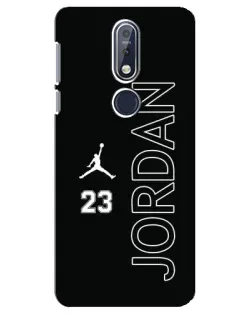 Чехол для Nokia 7.1 (2018) с картинкой «Jordan Vertical»