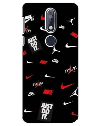 Чехол для Nokia 7.1 (2018) с картинкой «Nike Mix Pattern»