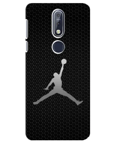 Чехол для Nokia 7.1 (2018) с картинкой «Jordan Dark Carbon»
