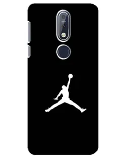 Чехол для Nokia 7.1 (2018) с картинкой «Jordan Silhouette»