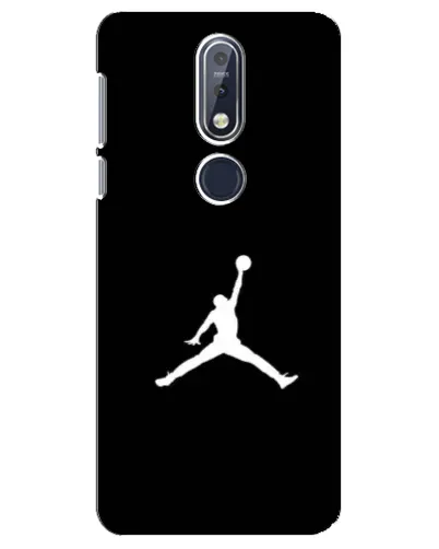 Чехол для Nokia 7.1 (2018) с картинкой «Jordan Silhouette»