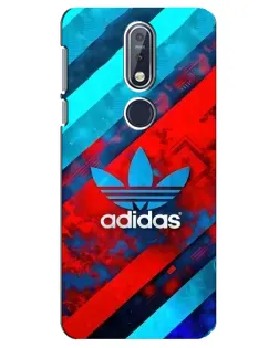 Чехол для Nokia 7.1 (2018) с картинкой «Абстракция Adidas»
