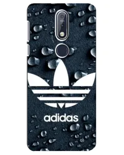Чехол для Nokia 7.1 (2018) с картинкой «Adidas Trefoil Blue»