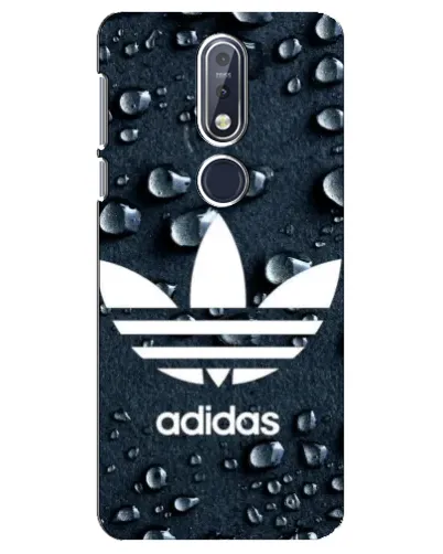 Чехол для Nokia 7.1 (2018) с картинкой «Adidas Trefoil Blue»