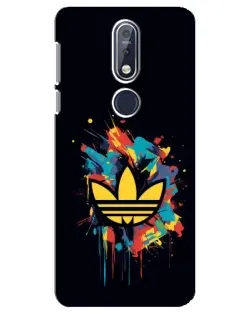 Чехол для Nokia 7.1 (2018) с картинкой «Adidas Splash»