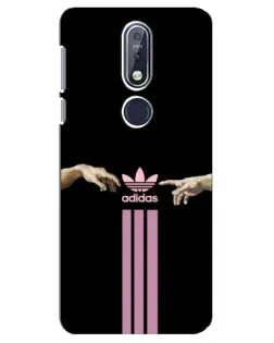 Чехол для Nokia 7.1 (2018) с картинкой «Adidas Hands»