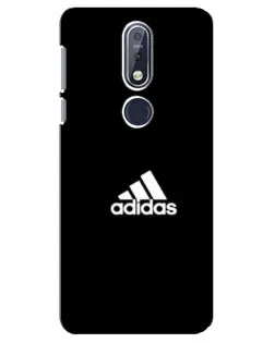 Чехол для Nokia 7.1 (2018) с картинкой «Adidas Red Style»