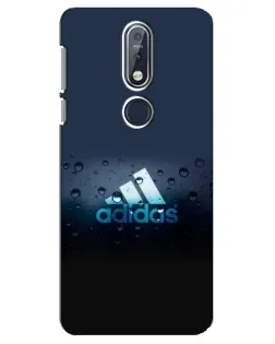 Чехол для Nokia 7.1 (2018) с картинкой «Adidas Water Drops»
