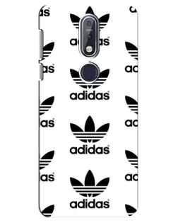 Чехол для Nokia 7.1 (2018) с картинкой «Adidas Pattern»