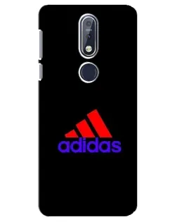 Чехол для Nokia 7.1 (2018) с картинкой «Классический Adidas»