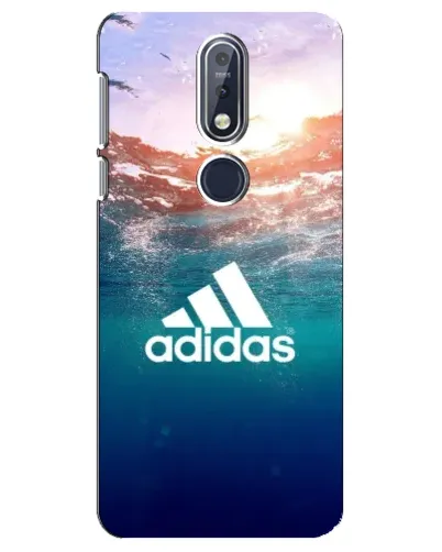 Чехол для Nokia 7.1 (2018) с картинкой «Океанская глубина адидас»