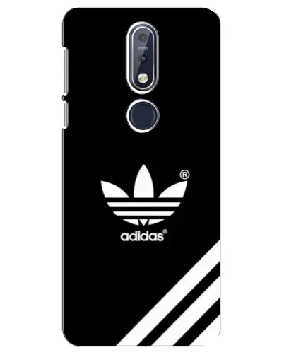 Чехол для Nokia 7.1 (2018) с картинкой «Adidas с диагональными полосами»