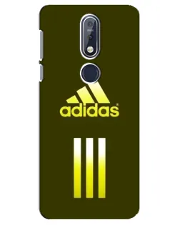 Чехол для Nokia 7.1 (2018) с картинкой «Оливковый градиент Adidas»