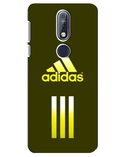 Чехол для Nokia 7.1 (2018) с картинкой «Оливковый градиент Adidas»