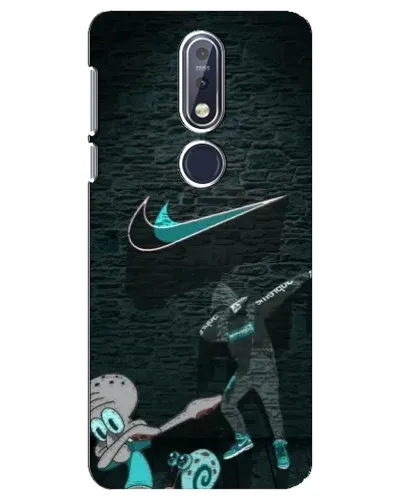 Чехол для Nokia 7.1 (2018) с картинкой «Спортивный арт Nike»
