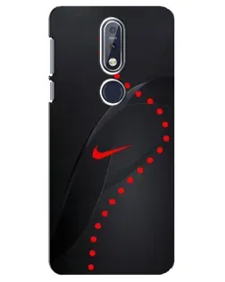Чехол для Nokia 7.1 (2018) с картинкой «Абстрактный дизайн Nike»