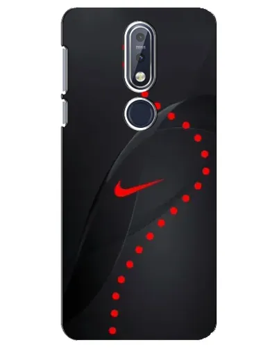 Чехол для Nokia 7.1 (2018) с картинкой «Абстрактный дизайн Nike»