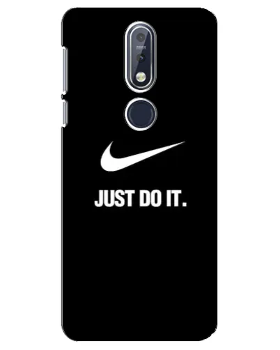 Чехол для Nokia 7.1 (2018) с картинкой «Классический принт Nike»