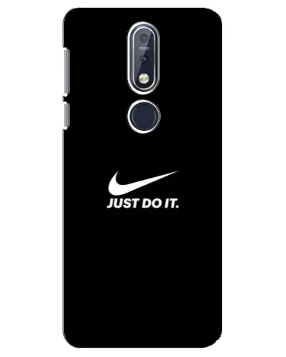 Чехол для Nokia 7.1 (2018) с картинкой «Минимализм от Nike»