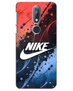 Чехол для Nokia 7.1 (2018) с картинкой «Градиентный принт Найк»