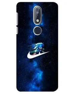 Чехол для Nokia 7.1 (2018) с картинкой «Звездный путь Nike»