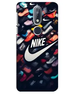 Чехол для Nokia 7.1 (2018) с картинкой «Коллекция кроссовок Nike»