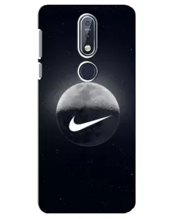 Чехол для Nokia 7.1 (2018) с картинкой «Nike в стиле граффити»