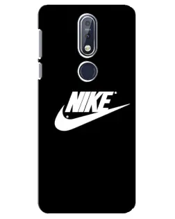 Чехол для Nokia 7.1 (2018) с картинкой «Мазки краски Nike»