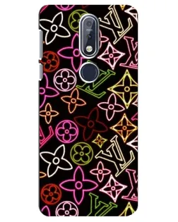 Чехол для Nokia 7.1 (2018) с картинкой «Неоновый микс Nike» Чехол для Nokia 7.1 (2018) с картинкой «Неоновый микс Nike»