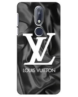 Чехол для Nokia 7.1 (2018) с картинкой «Шелковый Louis Vuitton»