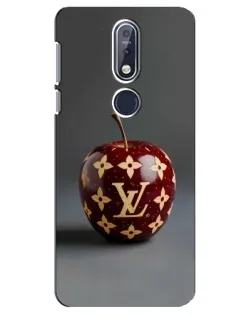 Чехол для Nokia 7.1 (2018) с картинкой «Красное яблоко LV»