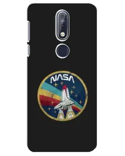 Чехол для Nokia 7.1 (2018) с картинкой «NASA — эмблема миссии»