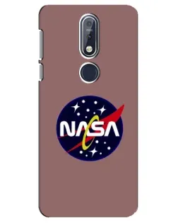 Чехол для Nokia 7.1 (2018) с картинкой «NASA — ретро космос»