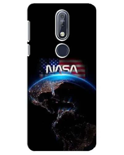 Чехол для Nokia 7.1 (2018) с картинкой «Земля из космоса NASA»