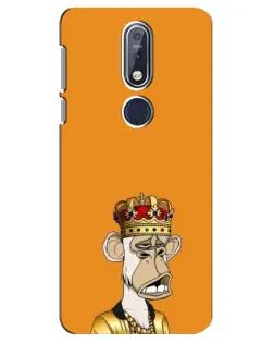 Чехол для Nokia 7.1 (2018) с картинкой «Золотая обезьяна Bored Ape» Чехол для Nokia 7.1 (2018) с картинкой «Золотая обезьяна Bored Ape»