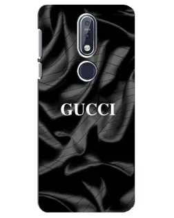 Чехол для Nokia 7.1 (2018) с картинкой «Gucci — шелковые волны» Чехол для Nokia 7.1 (2018) с картинкой «Gucci — шелковые волны»