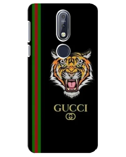 Чехол для Nokia 7.1 (2018) с картинкой «Тигр Gucci»