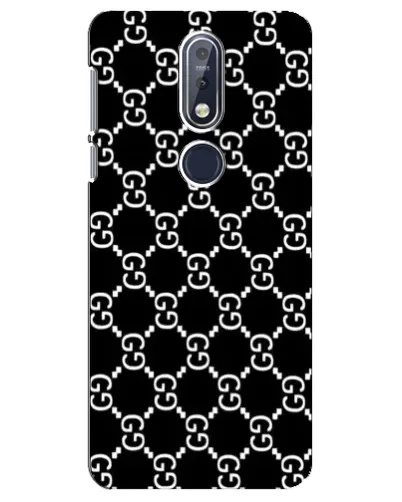 Чехол для Nokia 7.1 (2018) с картинкой «Gucci — сетчатый паттерн»