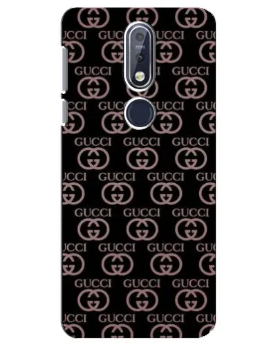 Чехол для Nokia 7.1 (2018) с картинкой «Классическая монограмма Gucci»