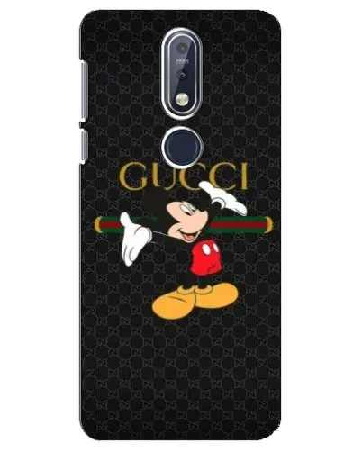 Чехол для Nokia 7.1 (2018) с картинкой «Микки Маус Gucci»