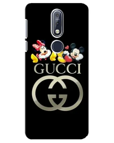 Чехол для Nokia 7.1 (2018) с картинкой «Gucci — герои Disney»