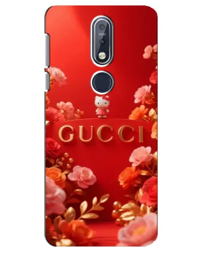 Чехол для Nokia 7.1 (2018) с картинкой «Gucci — золотой сад»