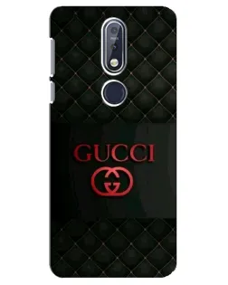 Чехол для Nokia 7.1 (2018) с картинкой «Gucci — стеганый черный»