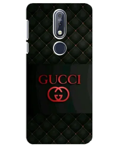 Чехол для Nokia 7.1 (2018) с картинкой «Gucci — стеганый черный»