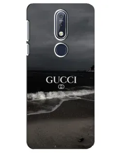 Чехол для Nokia 7.1 (2018) с картинкой «Gucci — морской прибой»