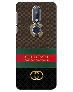 Чехол для Nokia 7.1 (2018) с картинкой «Gucci — брендированный десерт»