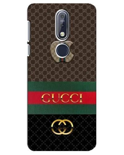 Чехол для Nokia 7.1 (2018) с картинкой «Gucci — брендированный десерт»
